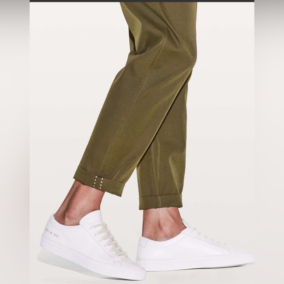 Lululemon | City Trek Trouser Military Olive Green Commute Travel Office Size 10 - Picture 6 of 16